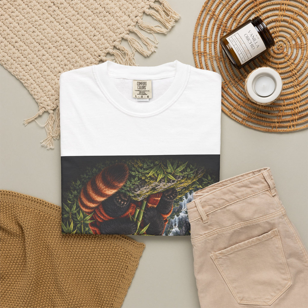 The Other Panda garment-dyed tee, Wrong Habitat — view 4