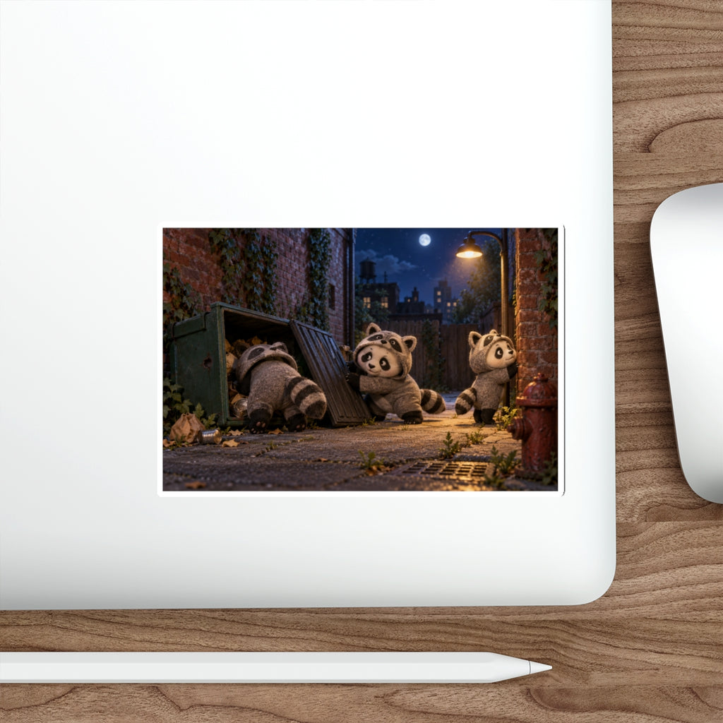 The Night Tourist panda costume vinyl sticker, Wrong Habitat — view 10