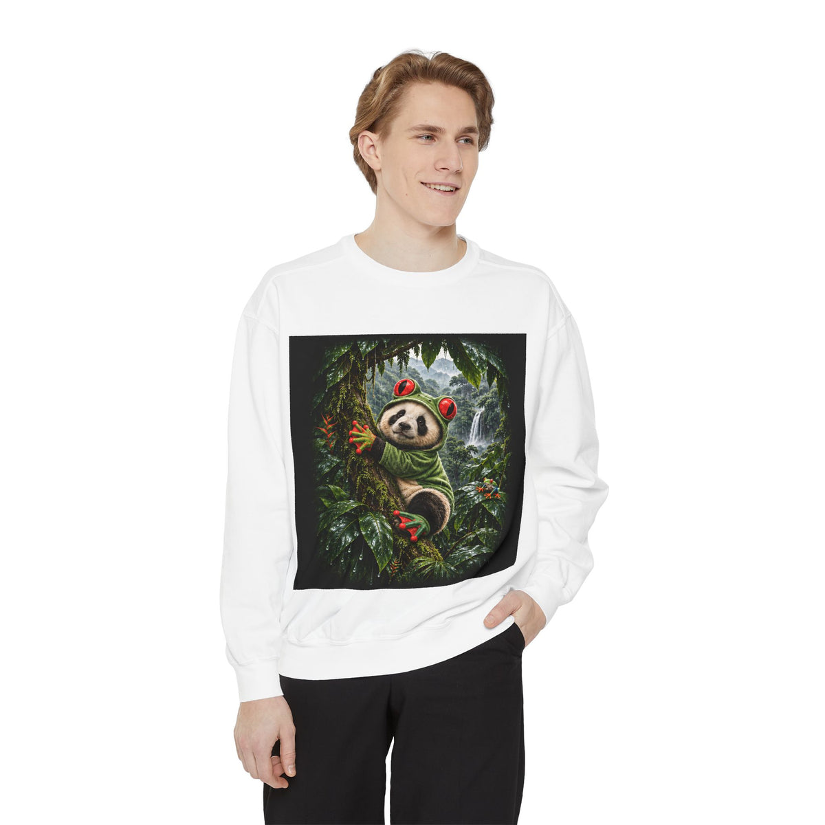 Rain Check: Frog Fit garment-dyed sweatshirt, Wrong Habitat — view 3