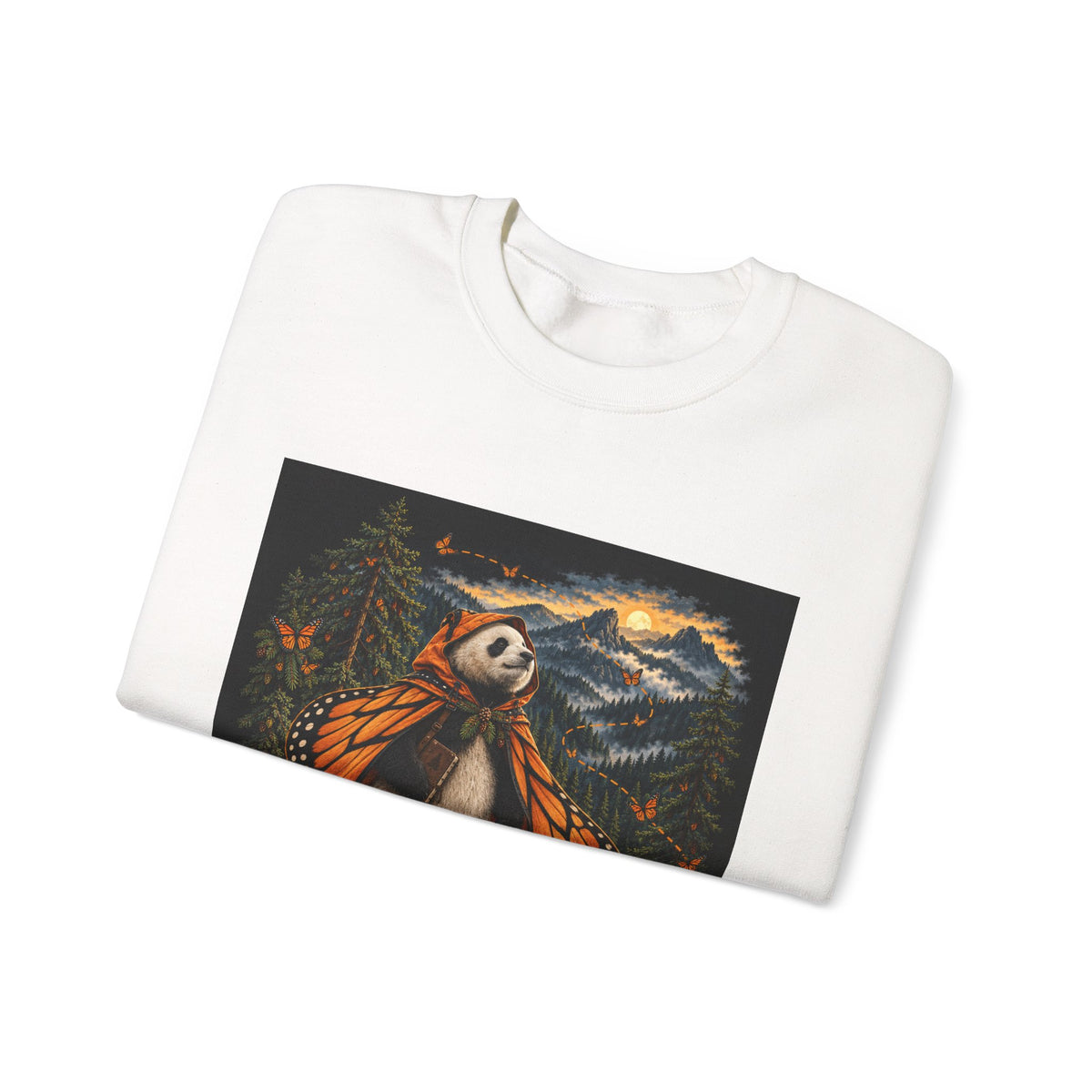 Migration Is a Long Way to Wear Wings crewneck, Wrong Habitat — view 3