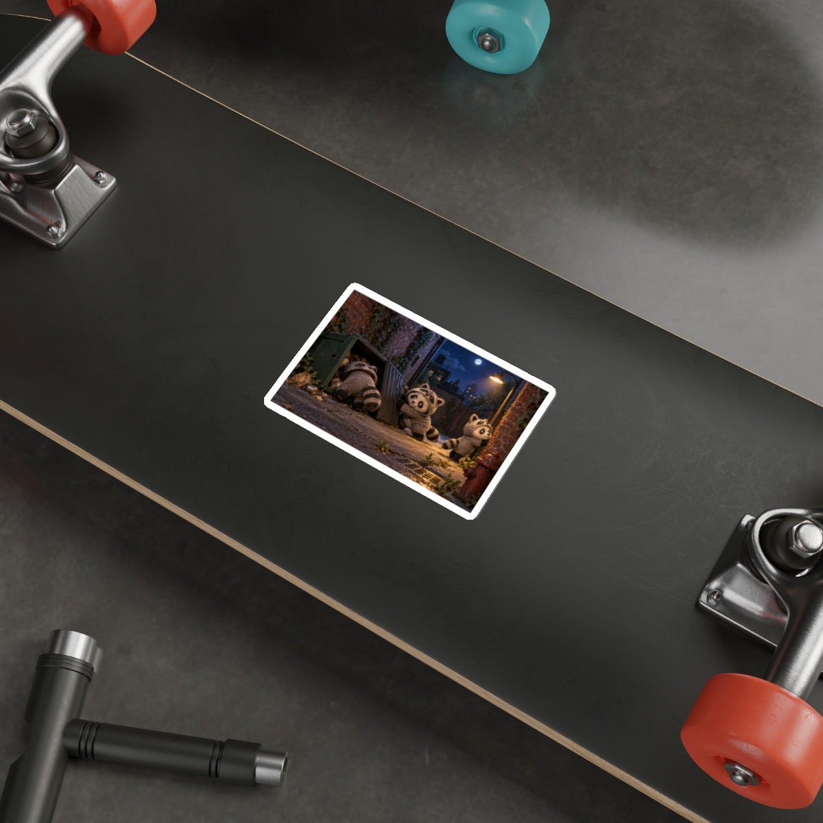 The Night Tourist panda costume vinyl sticker, Wrong Habitat — view 8